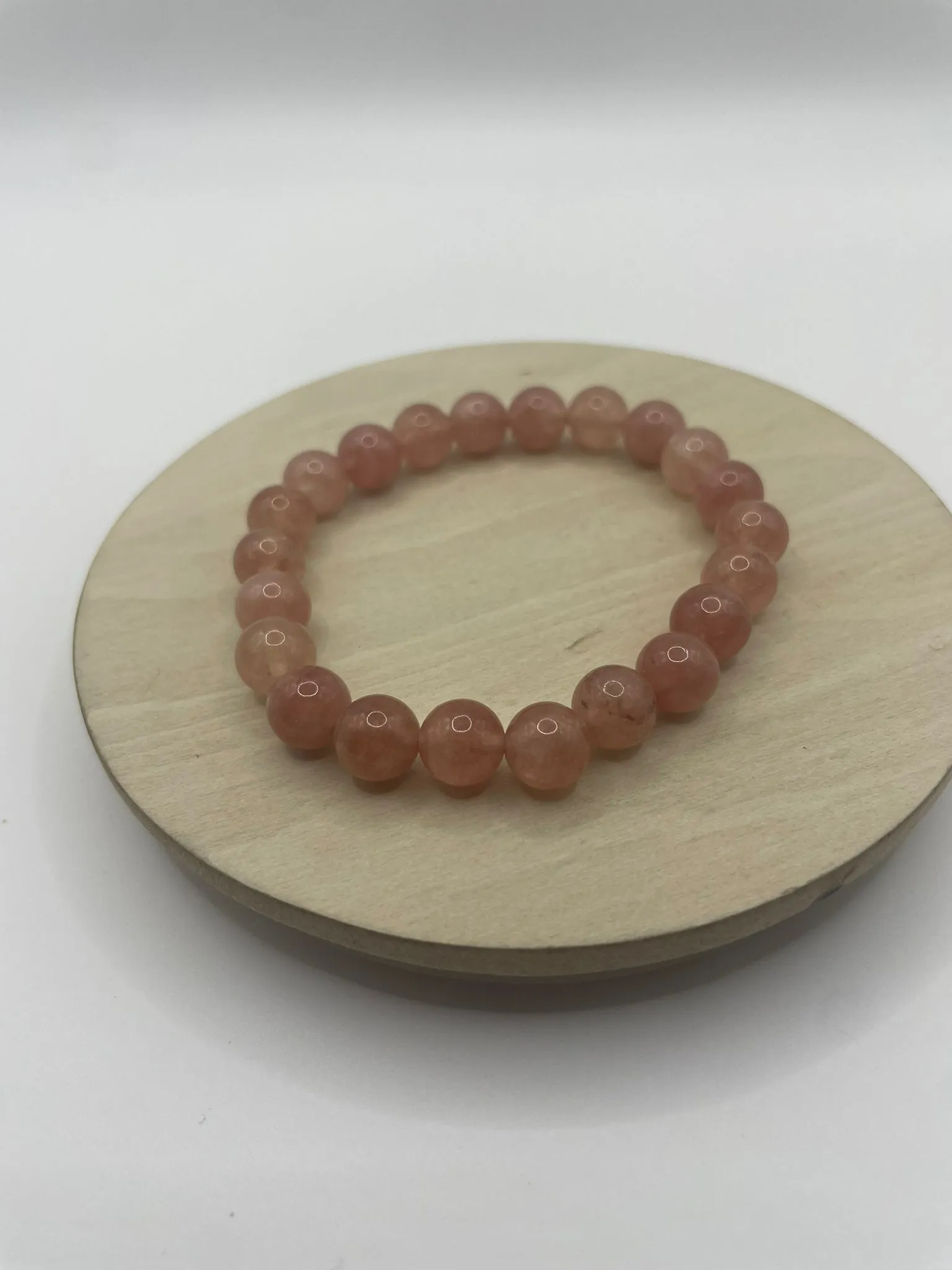 Pulsera de Piedra Natural Tonos Rosados