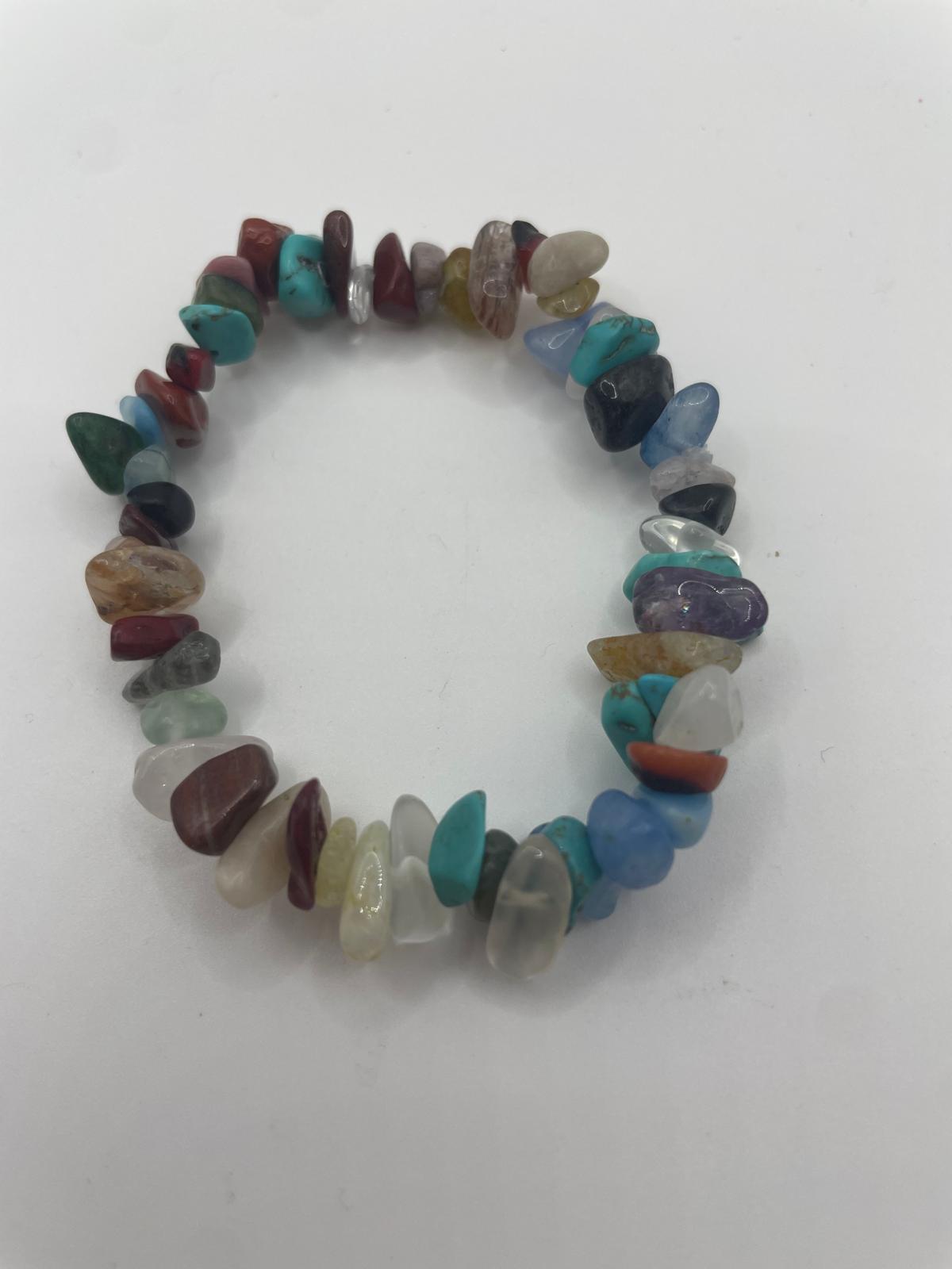 Pulsera de Piedras Naturales Multicolor